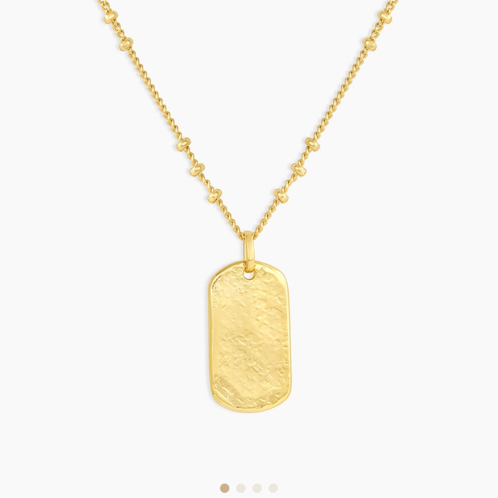 Gorjana Griffin Dog Tag Necklace